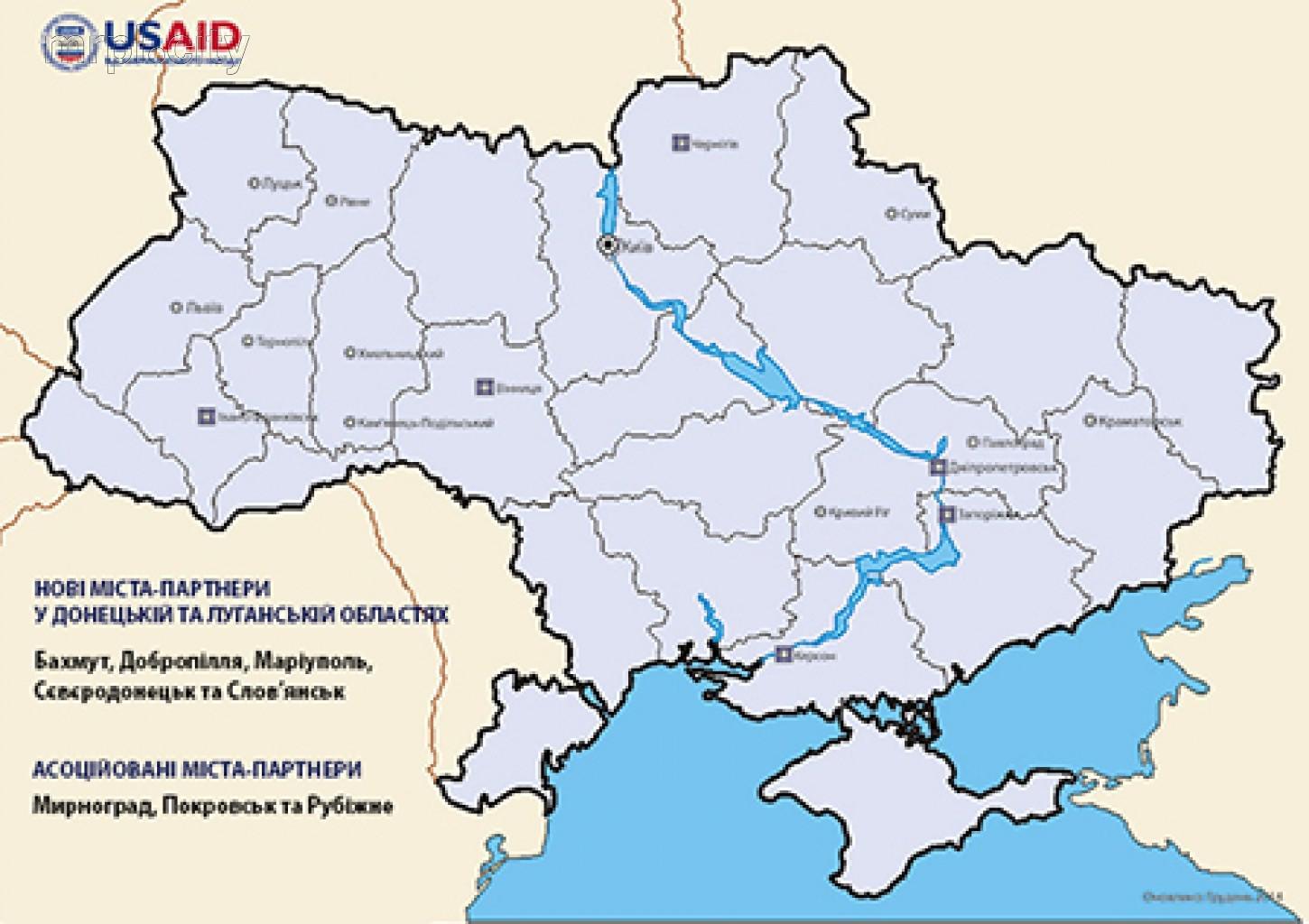 Мирноград на карте украины. Карта Украины с областями Бахмут. Мариуполь на карте Украины.