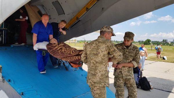 доставка раненных в госпиталь в Одессу