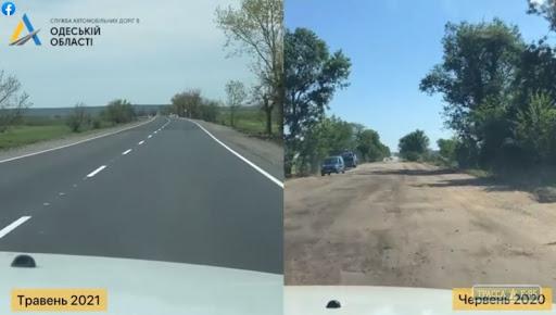 В Одесской области служба автодорог закончила ремонт участка трассы