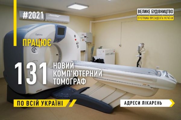 Новые компьютерные томографы получили 4 больницы в Одессе и 6 опорных больниц в Одесской области