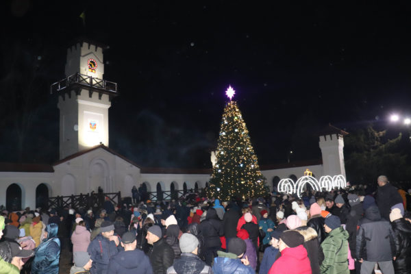 Главная новогодняя елка Арцизской громады засияла огнями и открыта резиденция Святого Николая (ФОТО)