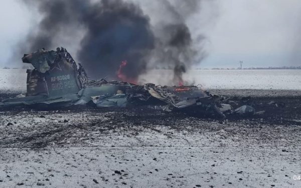 Бойцы ВСУ уничтожили самолет оккупантов вблизи Донецка