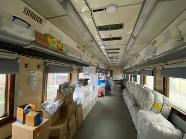 В Минздраве показали, как выглядит поезд-минигоспиталь для тяжелых пациентов