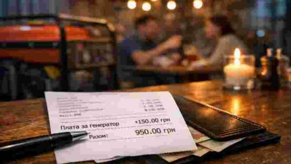 Оплата генератора в чеку для споживача: Українцям пояснили, чи законно це та як війна змінює ціни в закладах